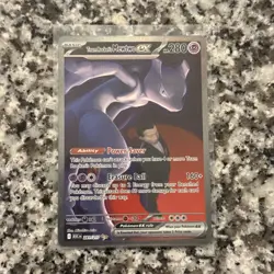Pokemon Team Rocket’s Mewtwo EX 281/217 Sv10 Ascended Heroes Holo 280 HP SIR - Image 3