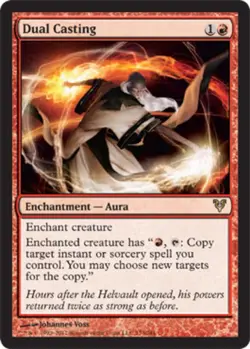 1 x Dual Casting - Avacyn Restored - Light Play - MTG - Image 1