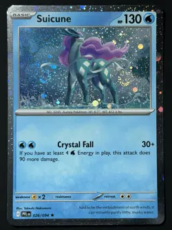 DOUBLE SWIRL 🌀 Suicune (Cosmos Holo) 026/094 Phantasmal Flames NM Pokemon TCG - Image 1