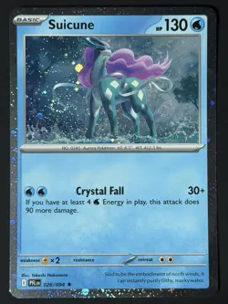 DOUBLE SWIRL 🌀 Suicune (Cosmos Holo) 026/094 Phantasmal Flames NM Pokemon TCG - Image 3