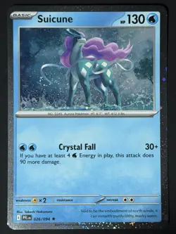 DOUBLE SWIRL 🌀 Suicune (Cosmos Holo) 026/094 Phantasmal Flames NM Pokemon TCG - Image 4