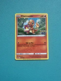 Pokemon TCG Charmander Cosmo Holo SWSH232 Black Star Promo - Pokemon Go - Image 1