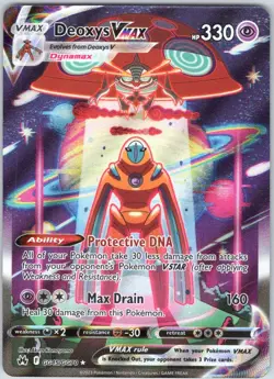 Deoxys VMAX GG45/GG70 Holo VMAX Rare Crown Zenith Galarian Gallery Pokemon NM - Image 1