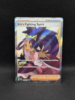 Iris’s Fighting Spirit 180/159 ULTRA RARE HOLO FULL ART Journey Together Pokemon - Image 1