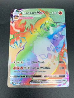 Charizard VMAX 074/073 Hyper Secret Rare Champion's Path Pokemon NM 2020 C - Image 1