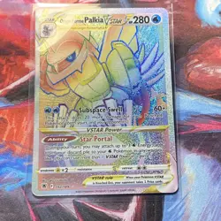 Origin Forme Palkia Vstar Rainbow 2022 Pokemon Astral Radiance 192/189 - Image 1