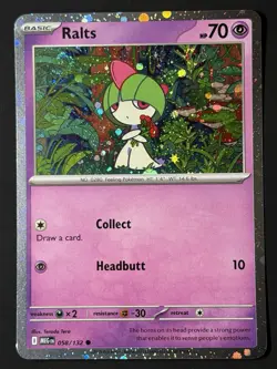 DOUBLE SWIRL 🌀🌀Ralts 058/132 Mega Evolution Cosmos Holo Promo NM Pokemon TCG - Image 2
