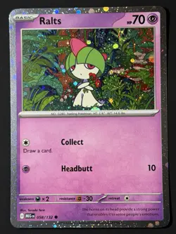 DOUBLE SWIRL 🌀🌀Ralts 058/132 Mega Evolution Cosmos Holo Promo NM Pokemon TCG - Image 4