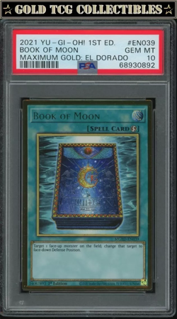 PSA 10 ⭐ 1st Edition YuGiOh Book Of Moon EN039 Maximum Gold El Dorado - Image 1