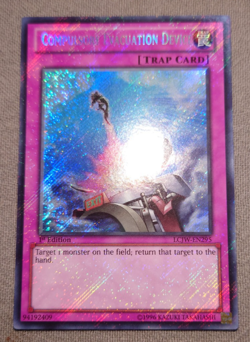 Yu-Gi-Oh Compulsory Evacuation Device LCJW-EN295 1st Edition - Image 1