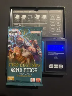 (VERY HEAVY) 25.36g One Piece OP08 Two Legends Booster Pack NEW SEALED - Image 1