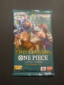 (VERY HEAVY) 25.36g One Piece OP08 Two Legends Booster Pack NEW SEALED - Image 2