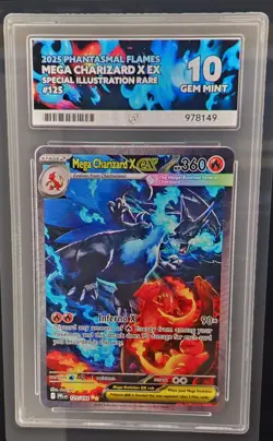 Mega Charizard X ex 125/094 - Pokemon TCG Phantasmal Flames ACE 10 Perfect Subs - Image 3