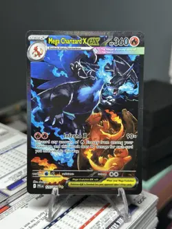 Mega Charizard X EX SIR Holo Card - PFL 125/094 Pokemon TCG NEAR MINT - Image 1