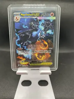 Pokemon TCG Phantasmal Flames Mega Charizard X ex 125/094 SIR - Image 1