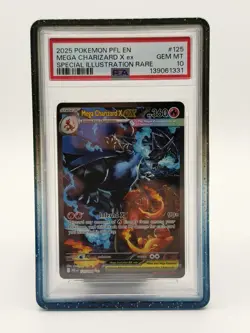 Pokemon TCG Mega Charizard X ex 125/094 Phantasmal Flames Holo PSA 10 - Image 1