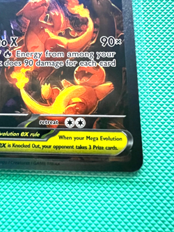 Mega Charizard X Ex - SIR - 125/094 Phantasmal Flames - NM - Pokemon TCG - Image 3