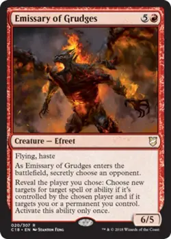 1 x Emissary of Grudges - Commander 2018 - Light Play - MTG - Image 1