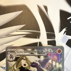 Cynthia's Garchomp EX 232/182 Full Art EX Holo Dragon Pokemon TCG Card - Image 3
