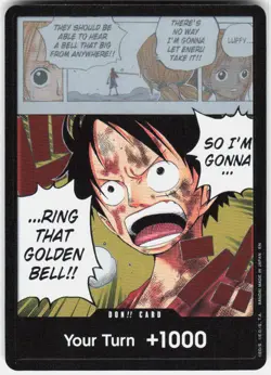 DON!! Card Luffy Foil Adventure on Kami's Island One Piece - Image 1