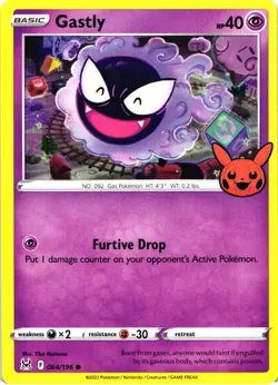 Pokemon Trick or Trade 2023 Gastly Regular Common Card - Image 1