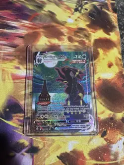 Pokemon TCG Umbreon VMAX Holo Secret Rare Card Evolving Skies 215/203 - Image 1