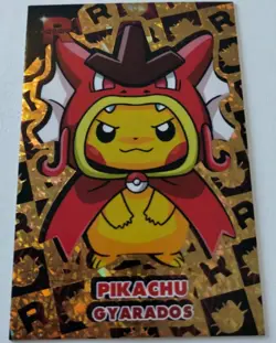 Pikachu Red Gyarados Poncho Gold Holo Pokemon Card Database Team Rocket Chase - Image 2