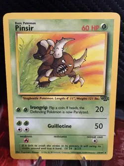 Pinsir 25/64 Jungle Unlimited LP+ Pokemon Card WOTC Non Holo - Image 1