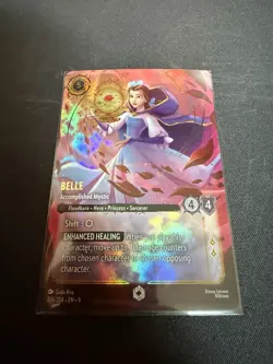 Disney Lorcana Fabled Belle Accomplished Mystic Enchanted Card 226/204 - Image 1