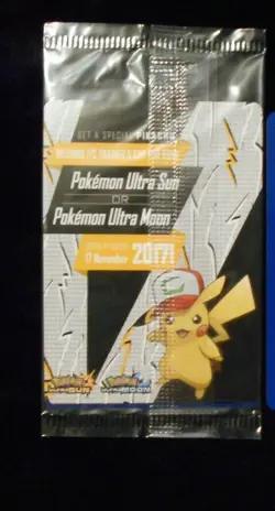 Ash's Pikachu Sealed Movie Promo Card Sm108 Detective Pikachu 6 Stickers Pokemon - Image 2