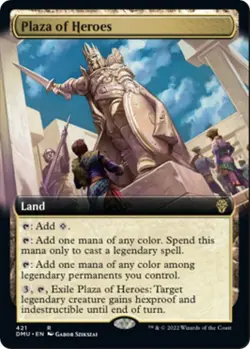FOIL Plaza of Heroes (Extended Art) - Dominaria United (DMU) - Image 1