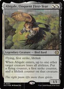 Abigale Eloquent First Year Foil 204 Lorwyn Eclipsed Magic the Gathering - Image 1