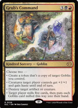 Grub's Command 228 Lorwyn Eclipsed Magic the Gathering - Image 1