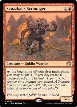 Scuzzback Scrounger 153 Lorwyn Eclipsed Magic the Gathering - Image 1