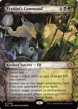 Trystan's Command Showcase 344 Lorwyn Eclipsed Magic the Gathering - Image 1