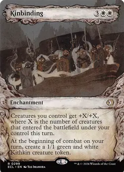 Kinbinding Showcase 299 Lorwyn Eclipsed Magic the Gathering - Image 1