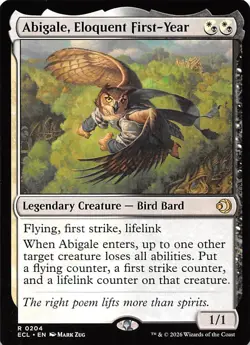 Abigale, Eloquent First-Year 204 Lorwyn Eclipsed Magic the Gathering - Image 1