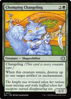 Chomping Changeling 172 Lorwyn Eclipsed Magic the Gathering - Image 1