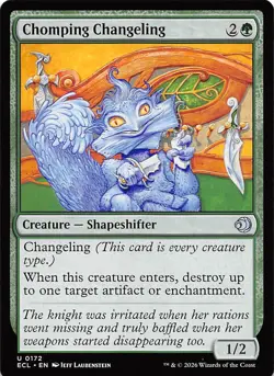 Chomping Changeling 172 Lorwyn Eclipsed Magic the Gathering - Image 1