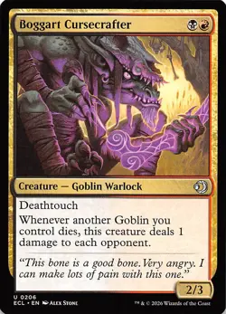 Boggart Cursecrafter 206 Lorwyn Eclipsed Magic the Gathering - Image 1