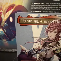 MTG Final Fantasy - Lightning Army of One Borderless Non Foil - 400 FIN - Image 3