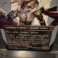 MTG Final Fantasy - Lightning Army of One Borderless Non Foil - 400 FIN - Image 5