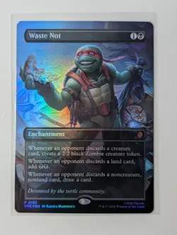 Waste Not (Borderless) Commander Teenage Mutant Ninja Turtles Foil 0132 - Image 1