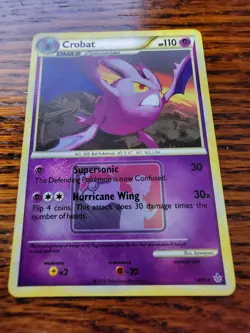 LP League Promo Crosshatch Pokemon TCG Crobat Unleashed 14/95 - Image 1