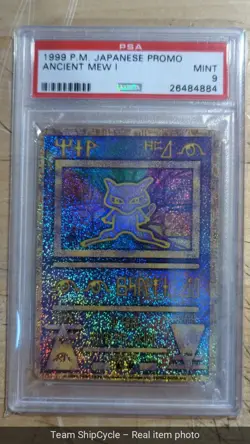 1999 Pokemon Japanese Promo Ancient Mew I CORRECTED PSA 9 G2U - Image 1