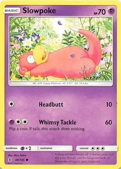 Slowpoke 48/145 SM Guardians Rising Pokemon - Image 1