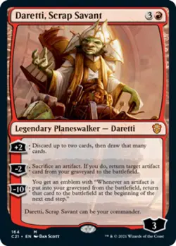 1 x Daretti, Scrap Savant - Commander 2021 - Light Play - MTG - Image 1
