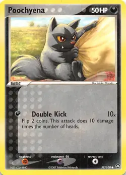 Poochyena 58/108 Power Keepers Pokemon - Image 1
