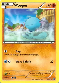 Wooper 38/98 XY Ancient Origins Pokemon - Image 1