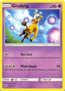 Girafarig 94/214 SM Lost Thunder Pokemon - Image 1